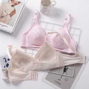 প্রিমিয়াম ম্যাটারনিটি ব্রা (Pink / Off White) ৩ পিস